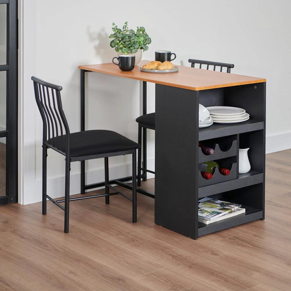 Compact Bistro Dining Set - Black by Greenhurst