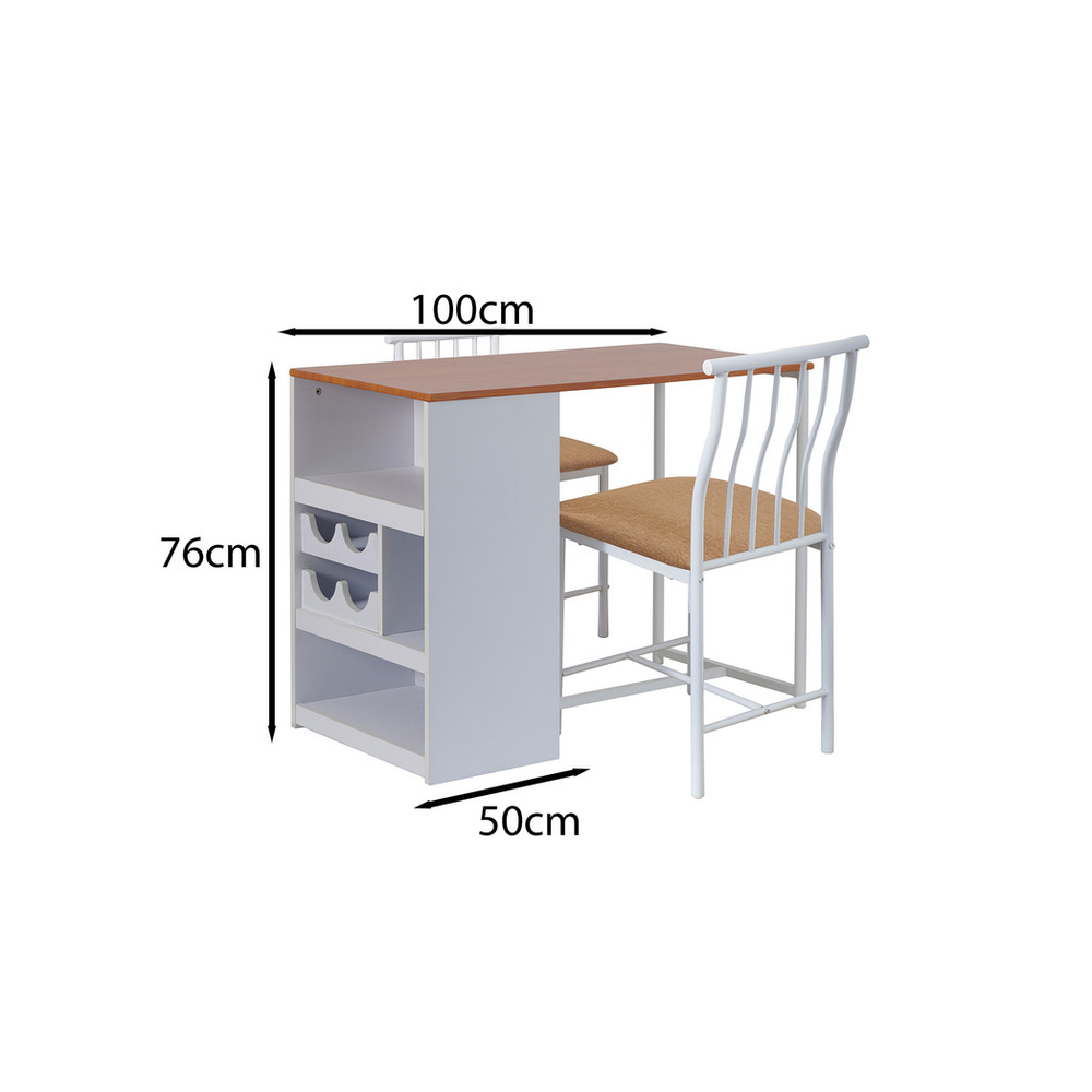 Greenhurst Compact Bistro Dining Set - White - Uncategorized Dining Set