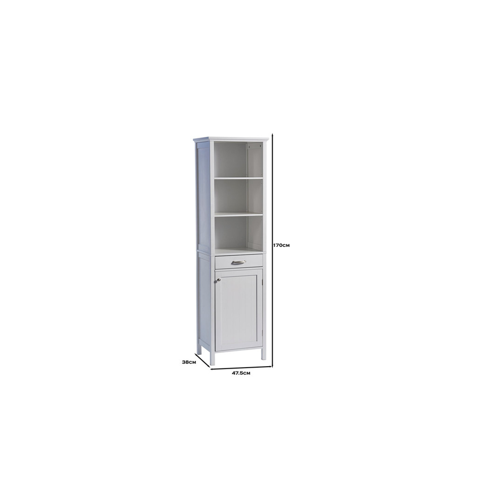 Greenhurst Tall Storage Cabinet - White - Uncategorized Display Cabinet