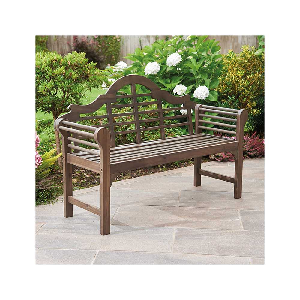 Lutyens Style Bench - Chestnut - Garden Chairs from Greenhurst