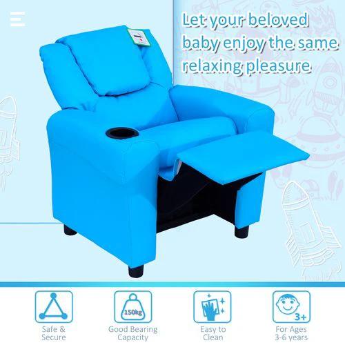 HOMCOM Kids Recliner Armchair Games Chair Children Seat Girls Boys Sofa HOMCOM - Armchair