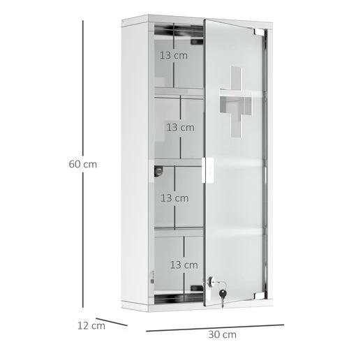 LED Illuminated Bathroom Infrared Sensor Mirror Dustproof 60x80x4CM HOMCOM by HOMCOM