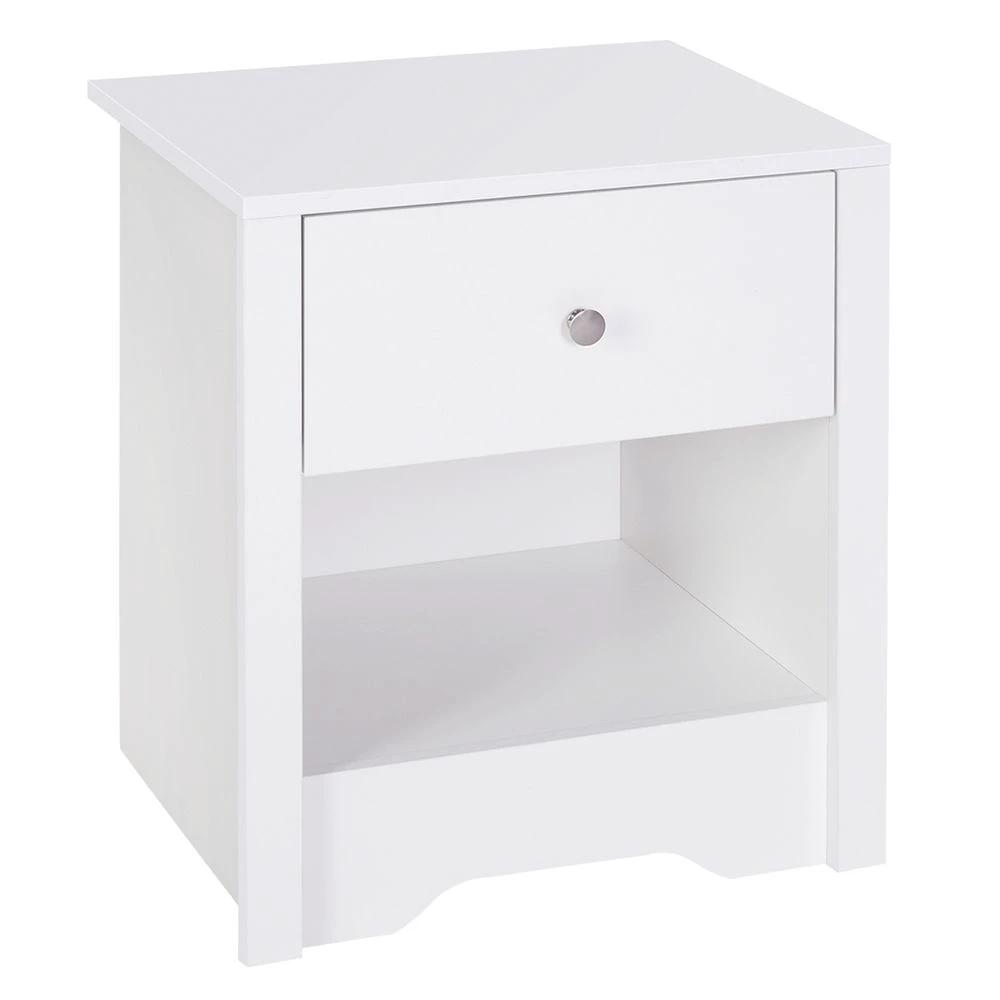 53Wx42.5Dx59H cm Bedside Table-White by HOMCOM