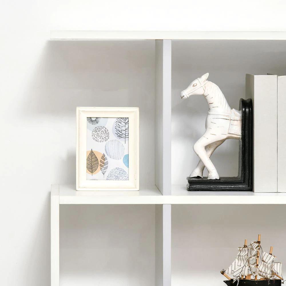 5-Tier Bookshelf, Modern Bookcase with 13 Open Shelves, White by HOMCOM