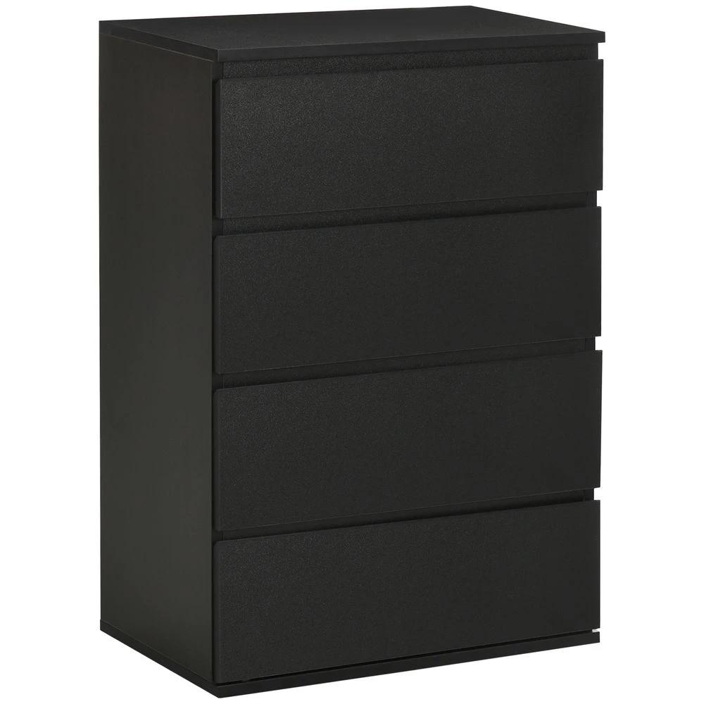 Bedroom Chest of Drawers, 4 Drawers Dresser, Drawer Unit by HOMCOM