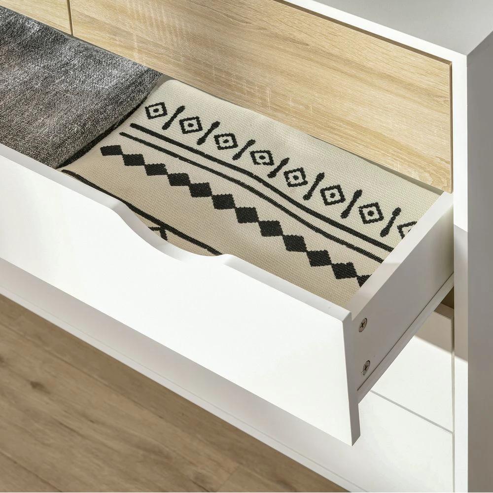 HOMCOM Chest of Drawers 5 Drawer Storage Unit Storage Cabinets - Uncategorized Chest of Drawers