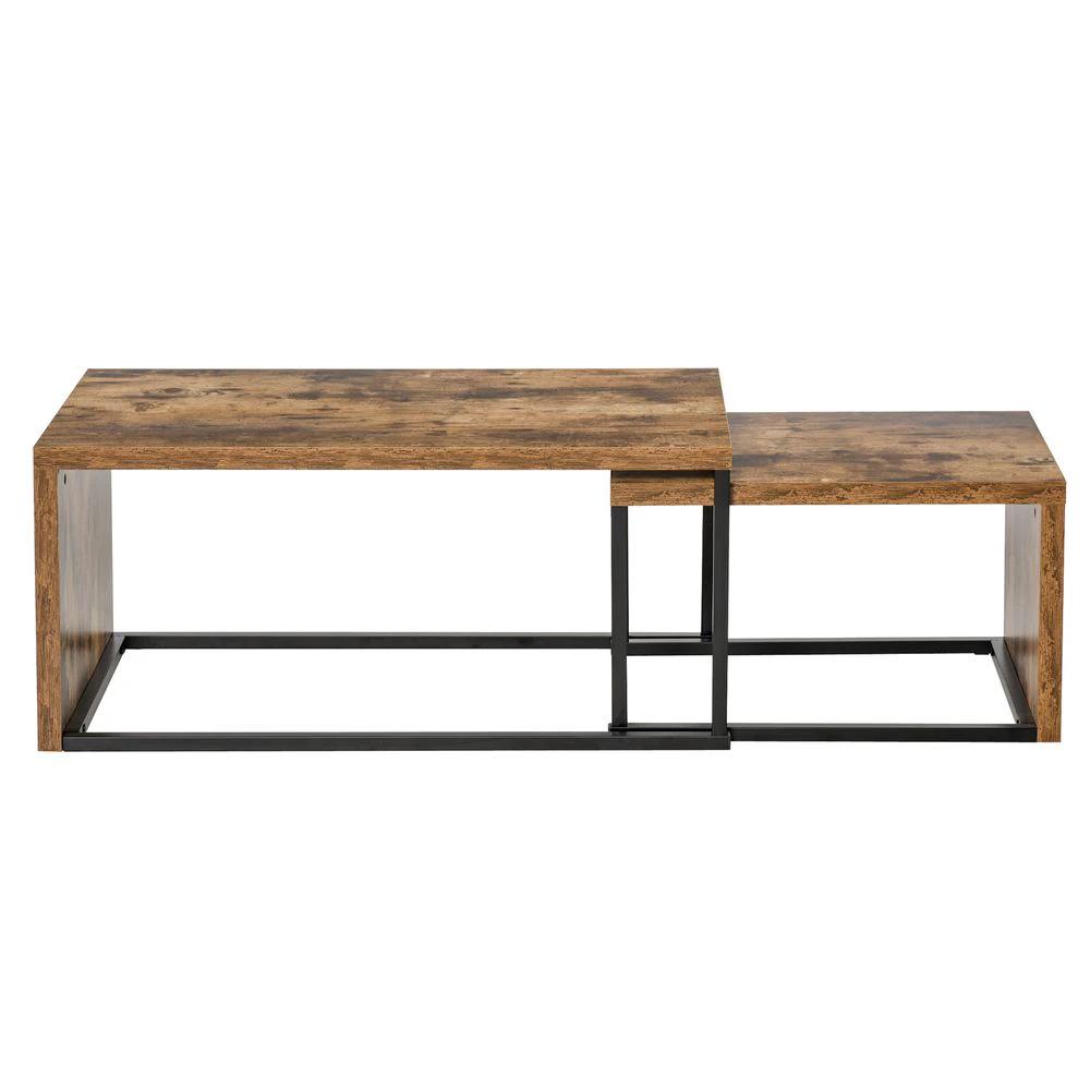Set of 2 Coffee Tables, Side Table, Tea Table for Living Room Bedroom by HOMCOM