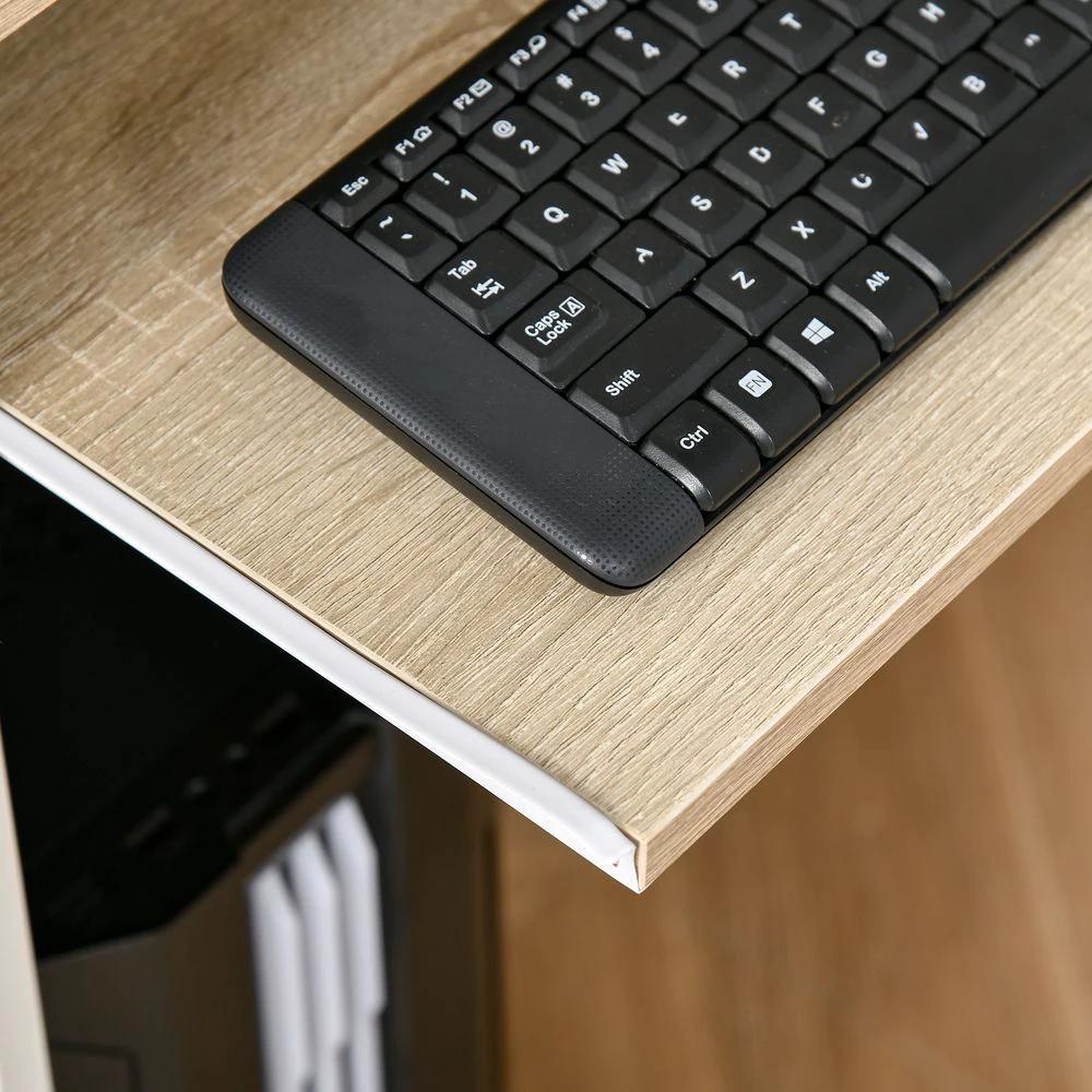 Compact Computer Table Oak by HOMCOM