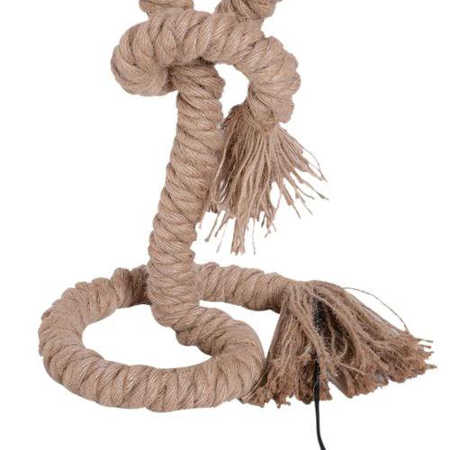 HOMCOM Table Lamp Indispensable Nautical Twisted Rope E27 Base Bedside Light - Lamp