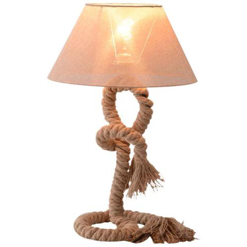 HOMCOM Table Lamp Indispensable Nautical Twisted Rope E27 Base Bedside Light - Lamp