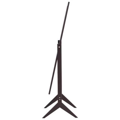 HOMCOM Freestanding Dressing Mirror 148x47cm Adjustable Angle Dark Brown Frame - Mirror