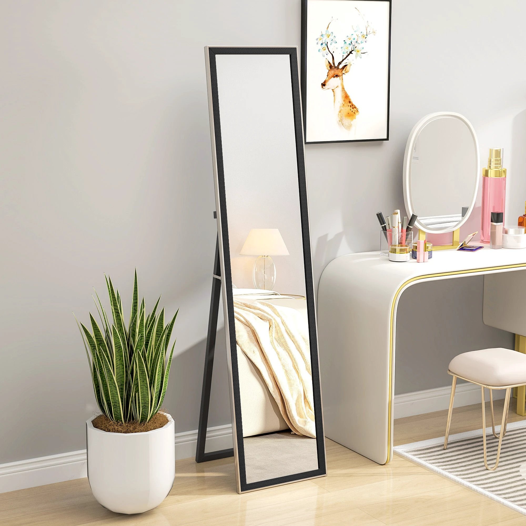 HOMCOM Floor Mirror Wall Mounted Leaning Standing Mirror 37 x 157cm by HOMCOM
