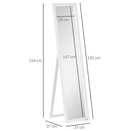 HOMCOM Full Length Mirror, Floor Standing or Wall-Mounted Long Mirror by HOMCOM