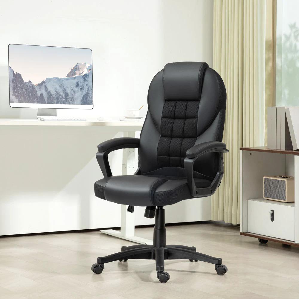 HOMCOM Executive Office Chair High Back Computer Chair with Armrests by HOMCOM
