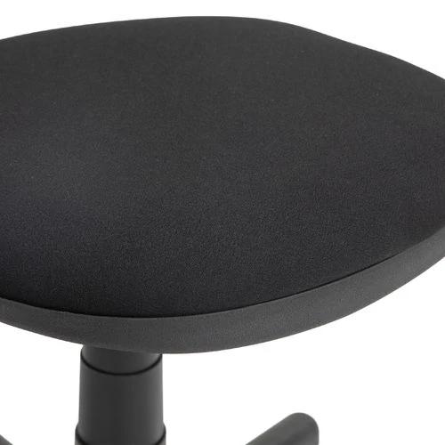 HOMCOM Armless Office Chair with Adjustable Height 360° Swivel Wheels Black by HOMCOM