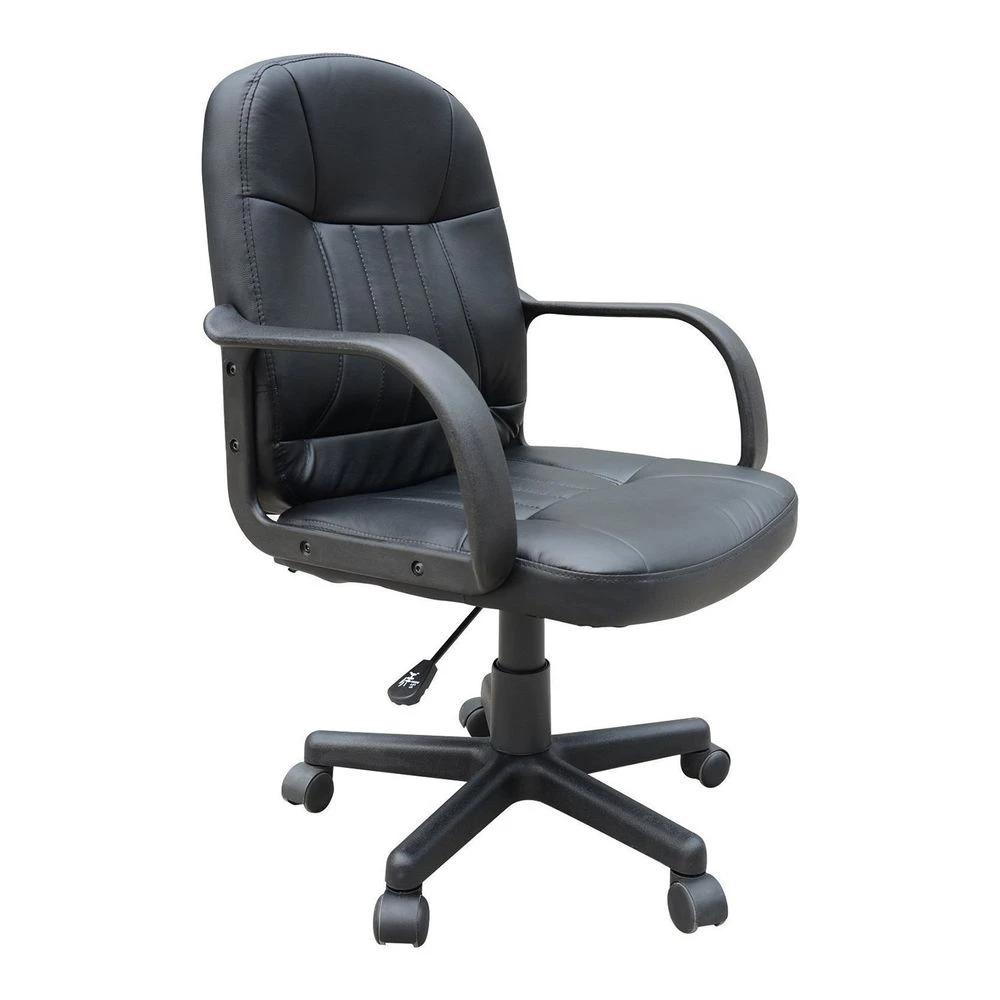 HOMCOM Swivel Executive Office Chair PU Leather Computer Desk Chair Office Furniture Gaming Seater - Black by HOMCOM