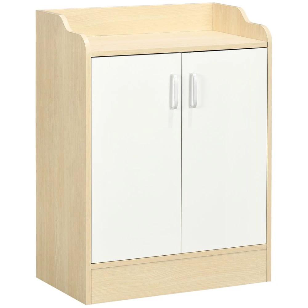 Shoe Cabinet 2 Door Shoe Storage Cabinet with 3 Shelves for 9 pairs of shoes - Shoe Storage from HOMCOM