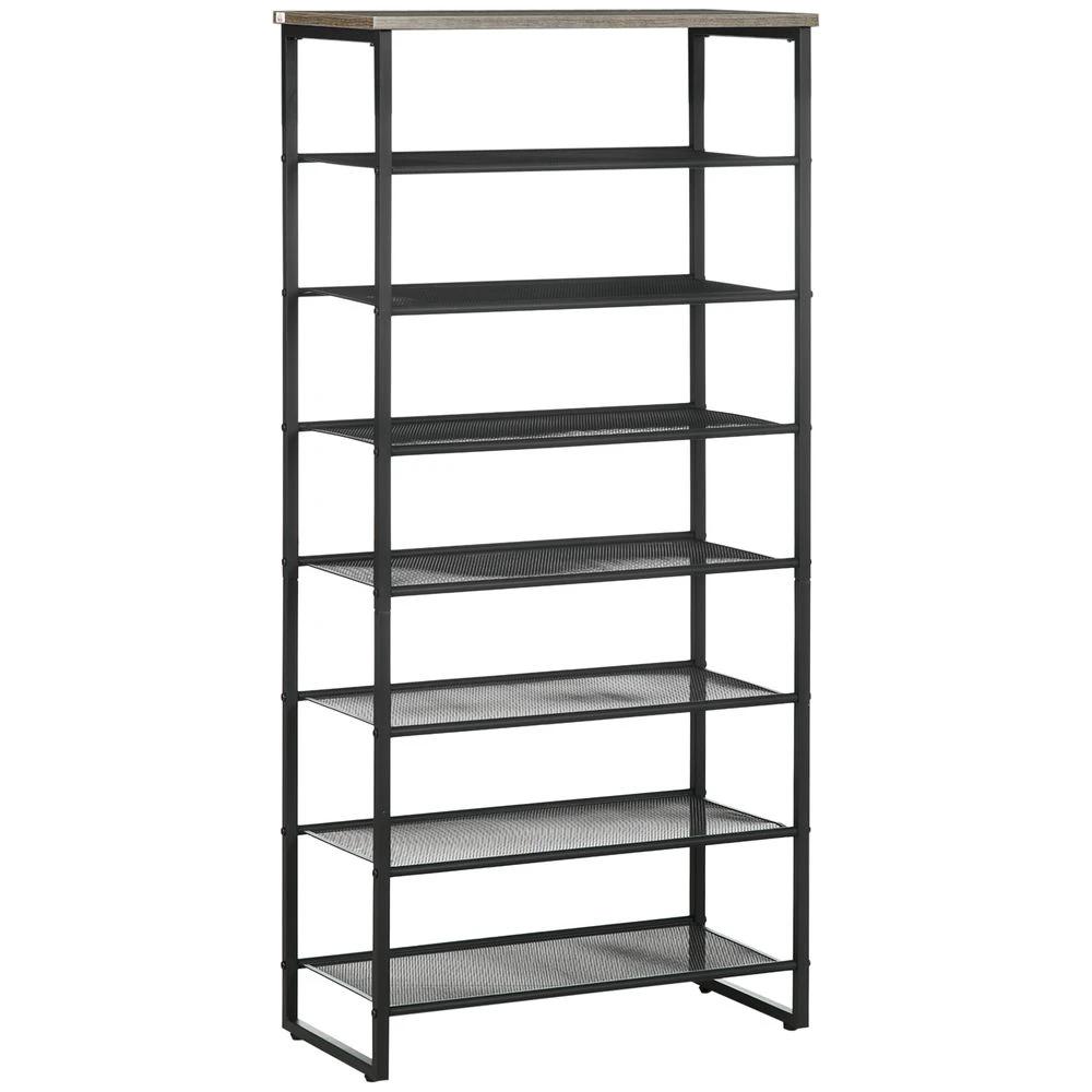 Shoe Rack, 8-tier Shoe Storage Shelf for 21-24 Pair Shoes for Entryway by HOMCOM