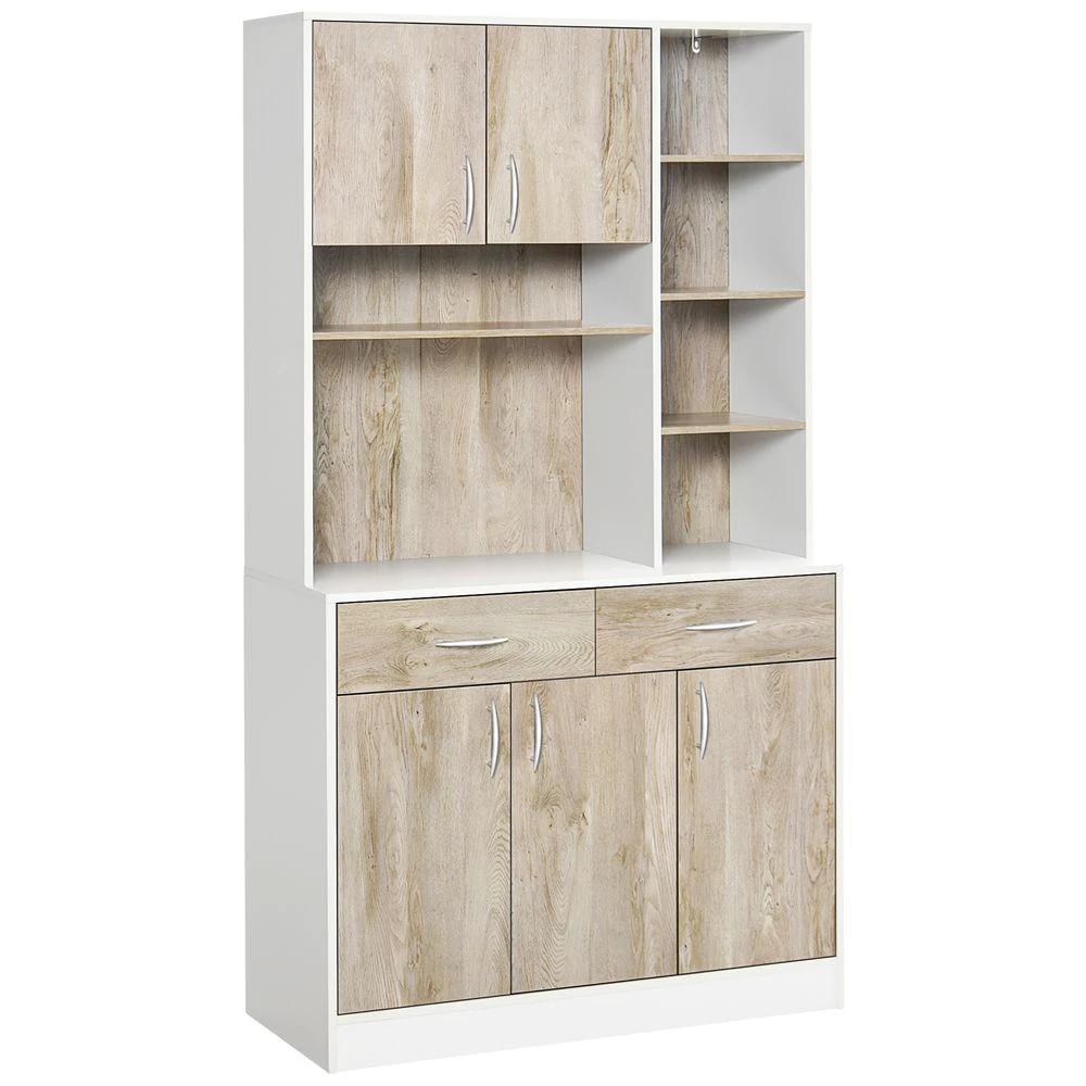 Kitchen Pantry Buffet Server Cabinet Sideboard, Bookcase Drawers 100x39x180cm by HOMCOM
