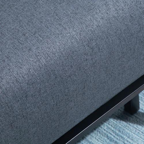 Faux Suede 5-Position Futon Single Sofa Bed Black by HOMCOM