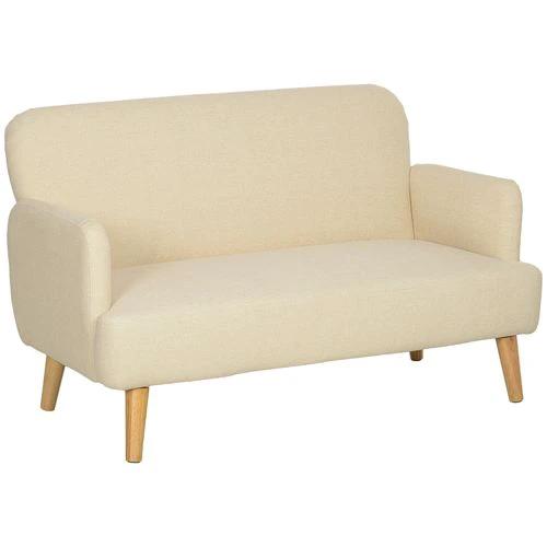 HOMCOM HOMCOM 2 Seater Sofa with 21cm Thick Padding and Wood Legs - Sofa