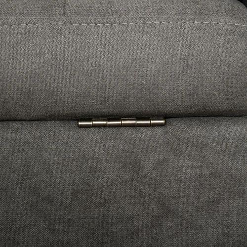 HOMCOM 3-Seater Sofa Button-Tufted Fabric Couch with Hidden Storage, Rubberwood Legs - Sofa