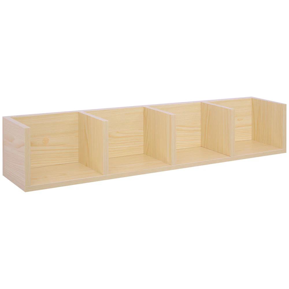 HOMCOM 95Lx17Wx16.5H cm Multi-Media Storage Wooden Shelf - Uncategorized TV Unit