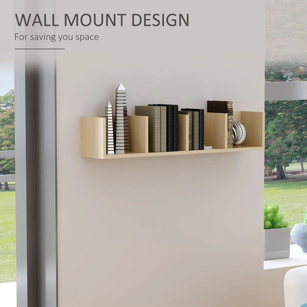 HOMCOM 95Lx17Wx16.5H cm Multi-Media Storage Wooden Shelf - Uncategorized TV Unit