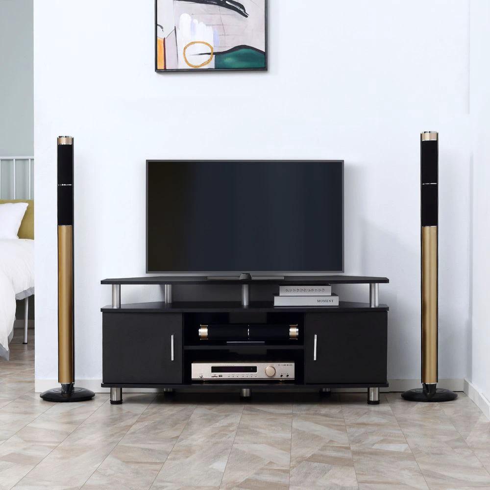 TV Unit Cabinet with Storage Shelves and Cupboard Entertainment Center by HOMCOM