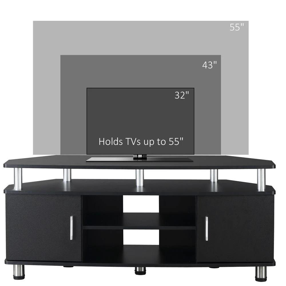 TV Unit Cabinet with Storage Shelves and Cupboard Entertainment Center by HOMCOM