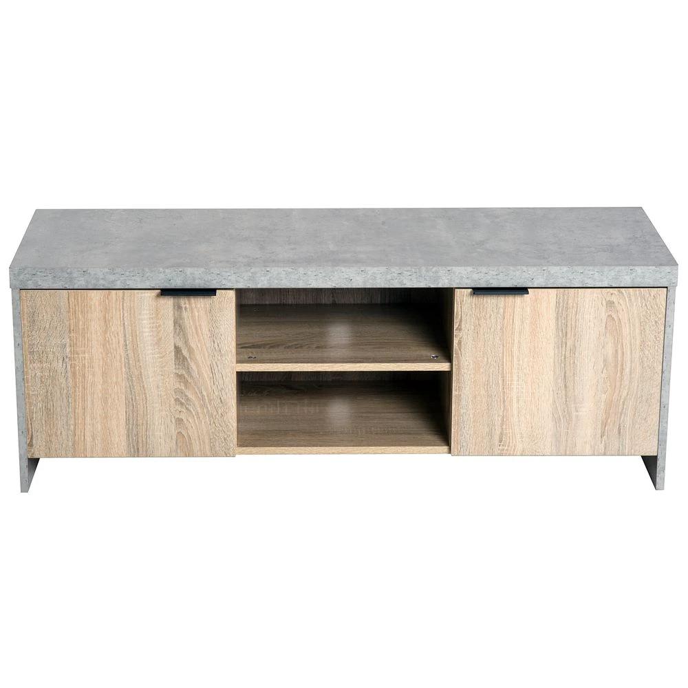 Wooden TV Stand Cabinet Home Media Center DVD CD Storage Unit Grey by HOMCOM