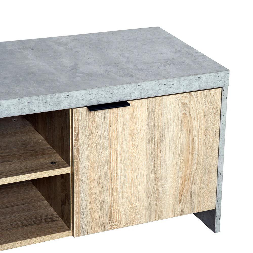 Wooden TV Stand Cabinet Home Media Center DVD CD Storage Unit Grey by HOMCOM