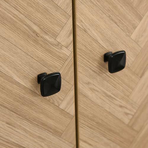 Wardrobe Cabinet Wood Grain 90x50x190cm-Grey/Oak by HOMCOM