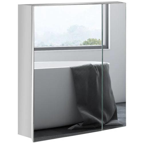 kleankin kleankin Medicine Cabinet with Mirror, Wall-Mounted Bathroom Mirror Cabinet -