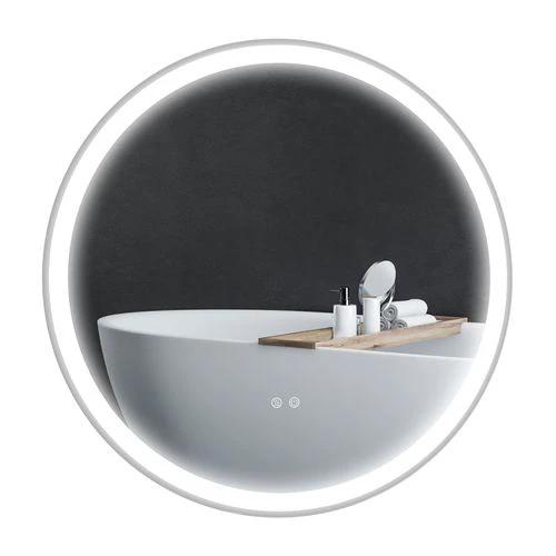 kleankin kleankin Dimmable Bathroom Mirror with LED Lights, 3 Colours, Defogging Film - Mirror