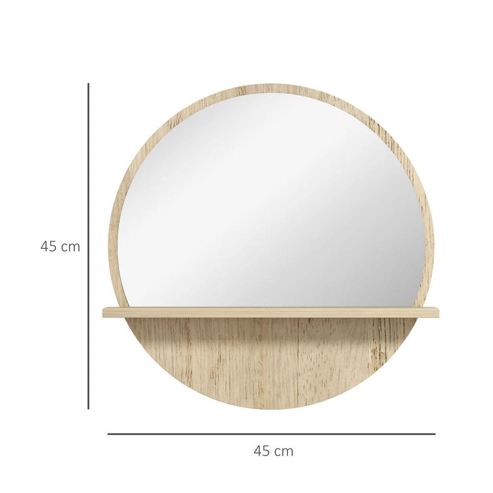 kleankin kleankin Wall Mounted Bathroom Mirror Framed Makeup Mirror for Home Decoration - Mirror