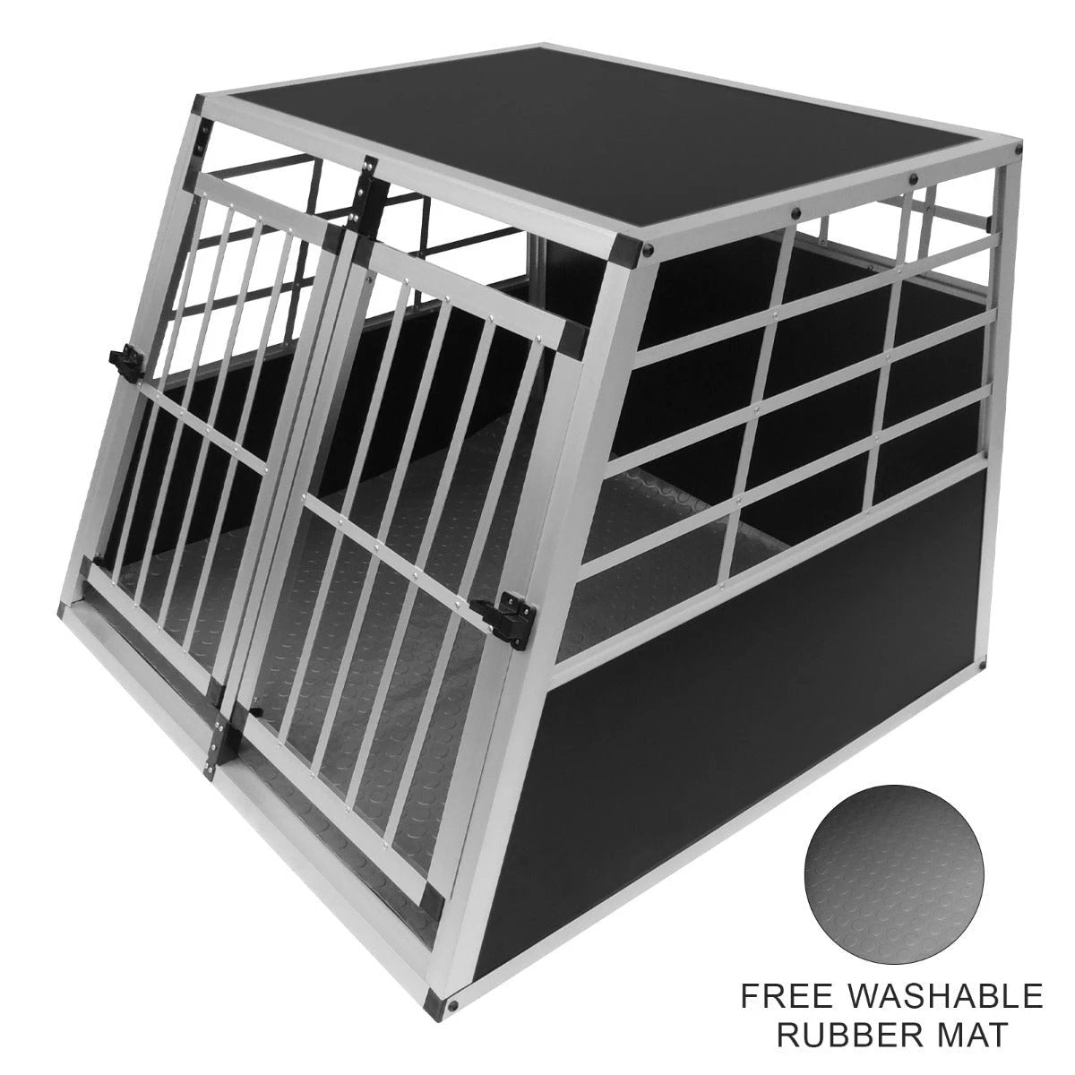 Car Dog Pet Crate - Large Double Doors by Monster Shop