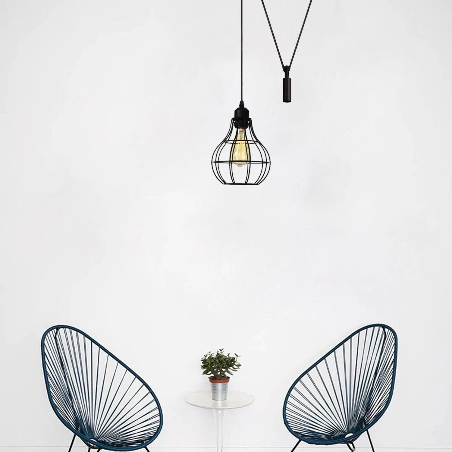 Ledsone Hanging Pendant Lamp Retro Industrial Vintage Light - Pendant Lights