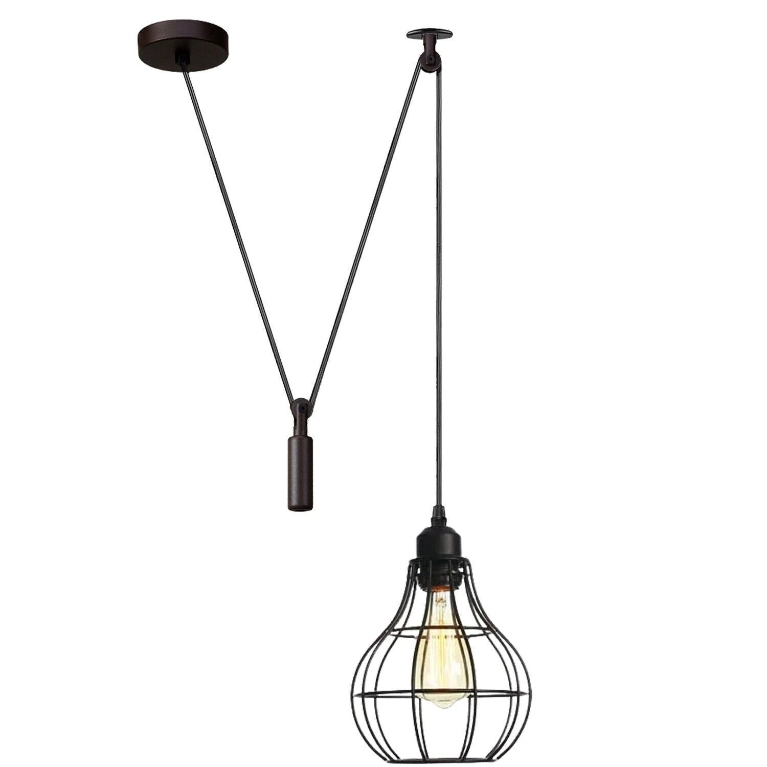 Ledsone Hanging Pendant Lamp Retro Industrial Vintage Light - Pendant Lights