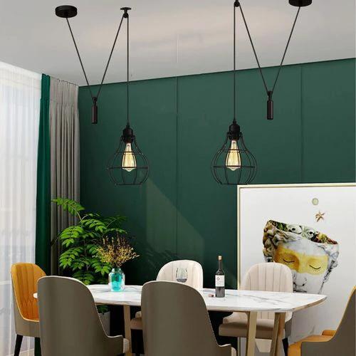 Hanging Pendant Lamp Retro Industrial Vintage Light by Ledsone