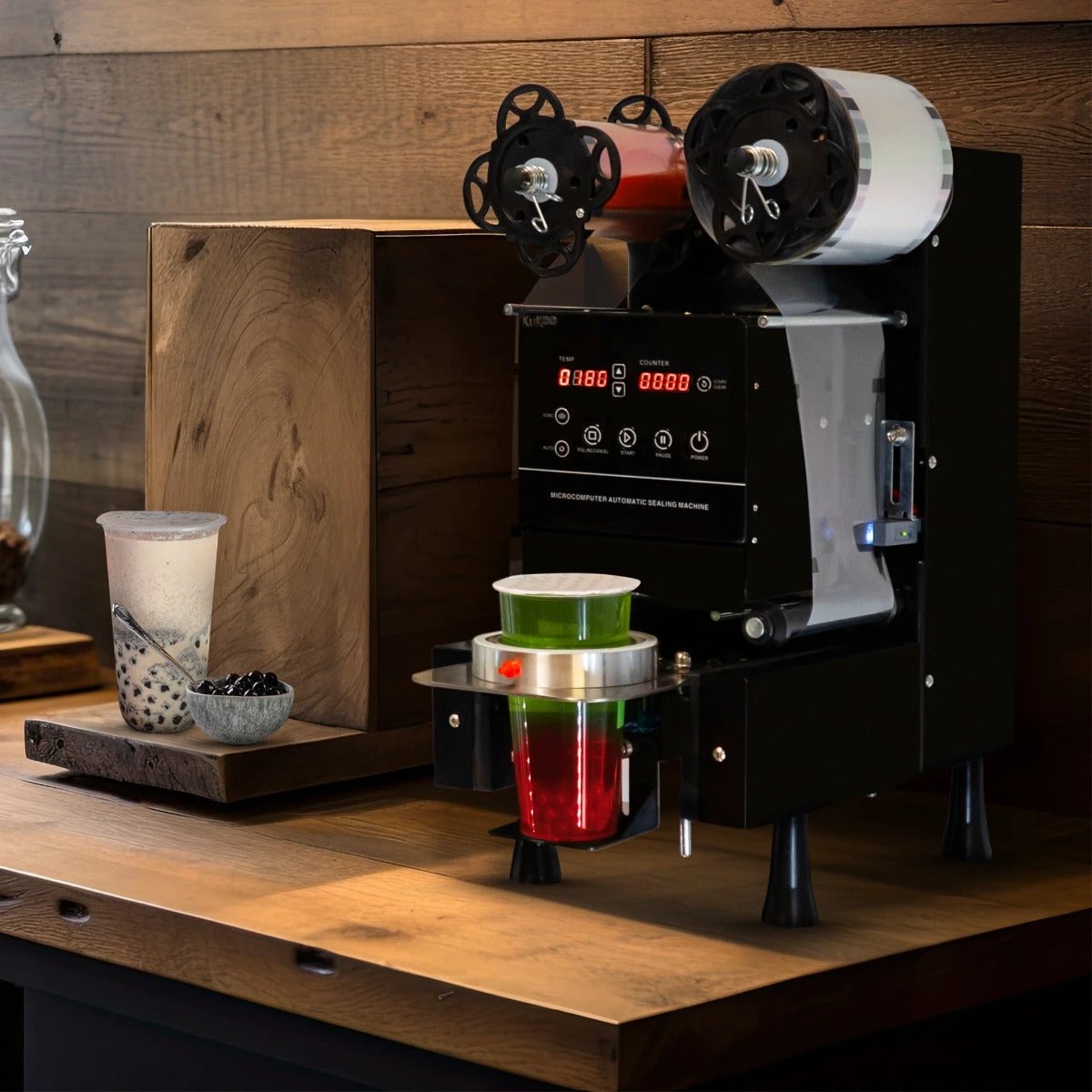 Automatic Cup Sealing Machine by Monster Shop