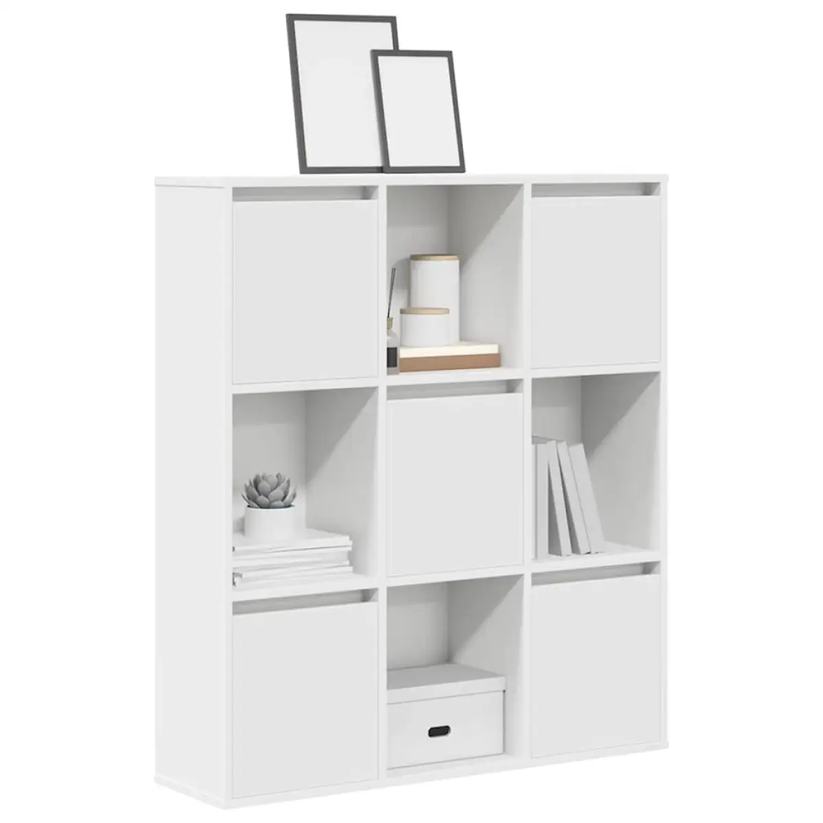 vidaXL vidaXL Bookcase White 89x24x101.5 cm Engineered Wood - Bookcase