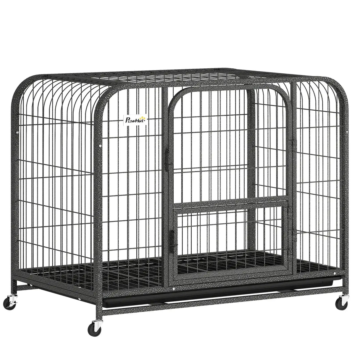 PawHut Heavy Duty Dog Crate,93 x 58 x 76 cm, Large Dog Cage for Small to Medium Breeds - from PawHut