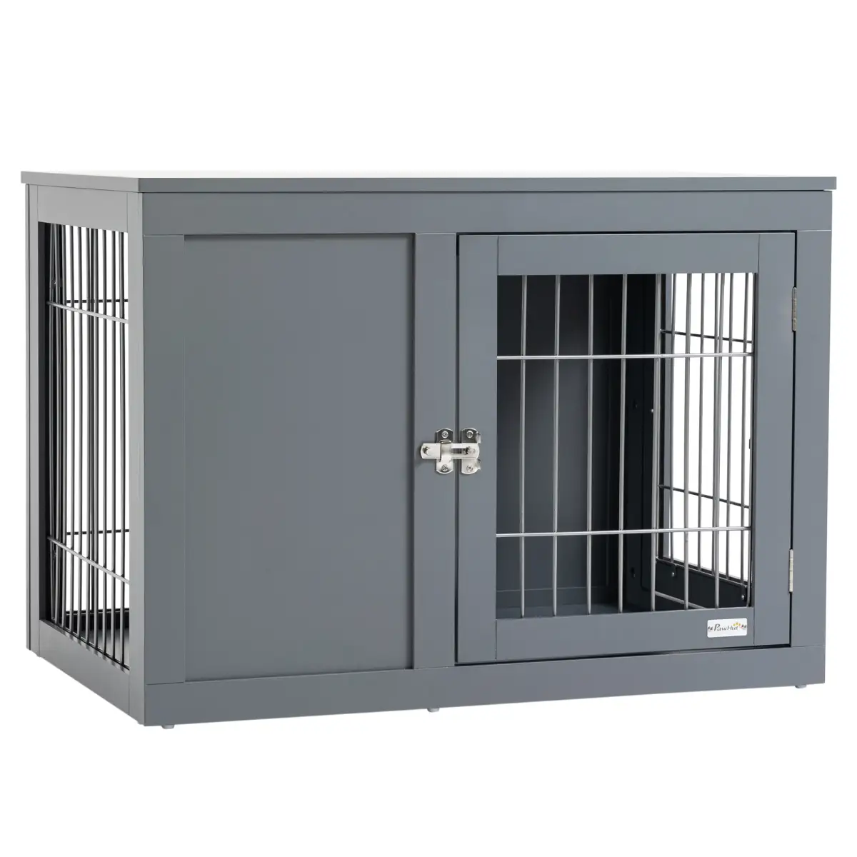 Unbranded Furniture-Style Dog Crate Two Lockable Doors, for Small & Medium Dogs Pawhut - Dog Crate