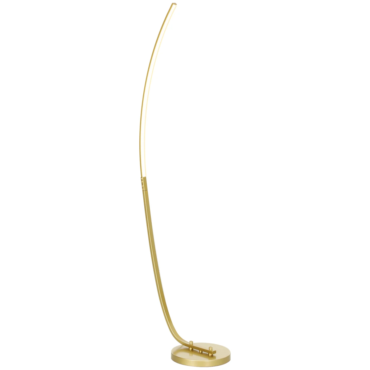 HOMCOM Standing Floor Lamp 147cm Slim Arched Design for Living Room by HOMCOM