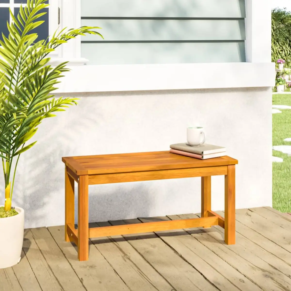 vidaXL vidaXL Garden Bench 80x35x45 cm Solid Wood Acacia - Garden Chairs