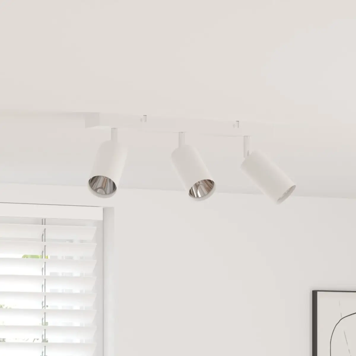 vidaXL vidaXL Ceiling Spotlight with Spotlights White 38 x 6 x 16 cm Metal - Spotlight