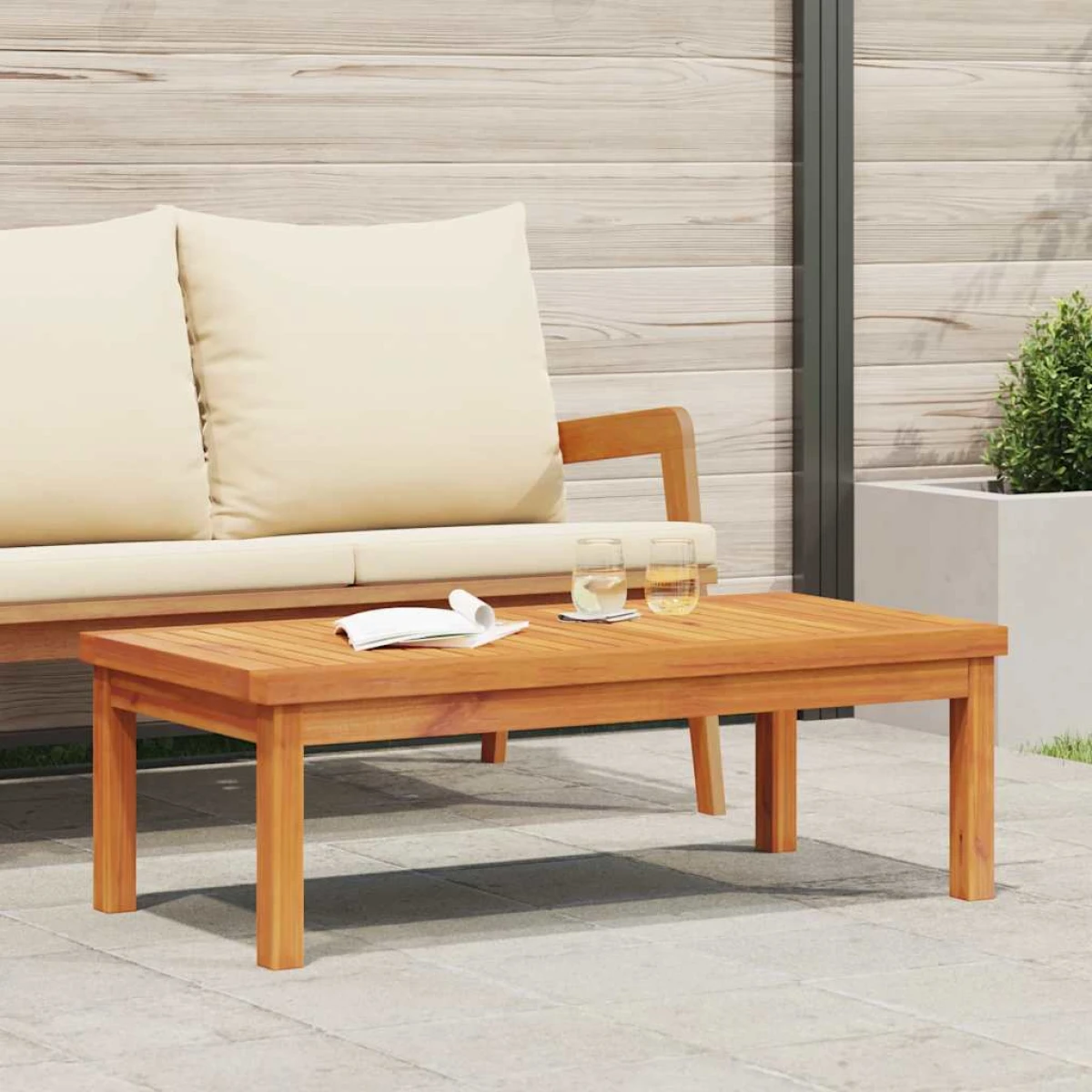 VidaXL Coffee Table 100x50x33 Acacia Outdoor by vidaXL