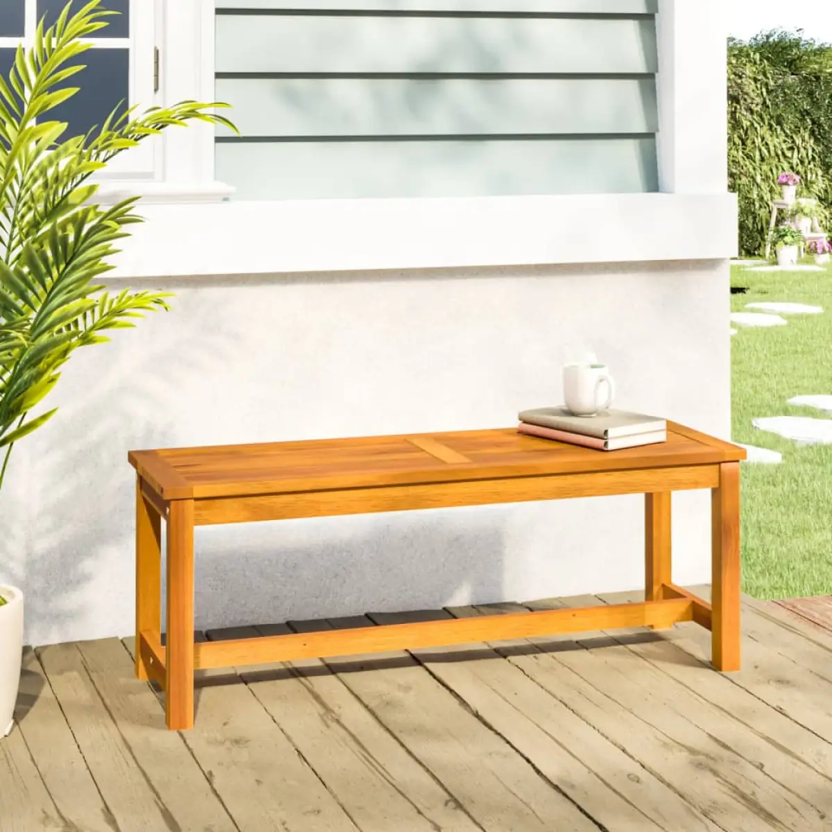 vidaXL vidaXL Garden Bench 110x35x45 cm Solid Wood Acacia - Garden Chairs
