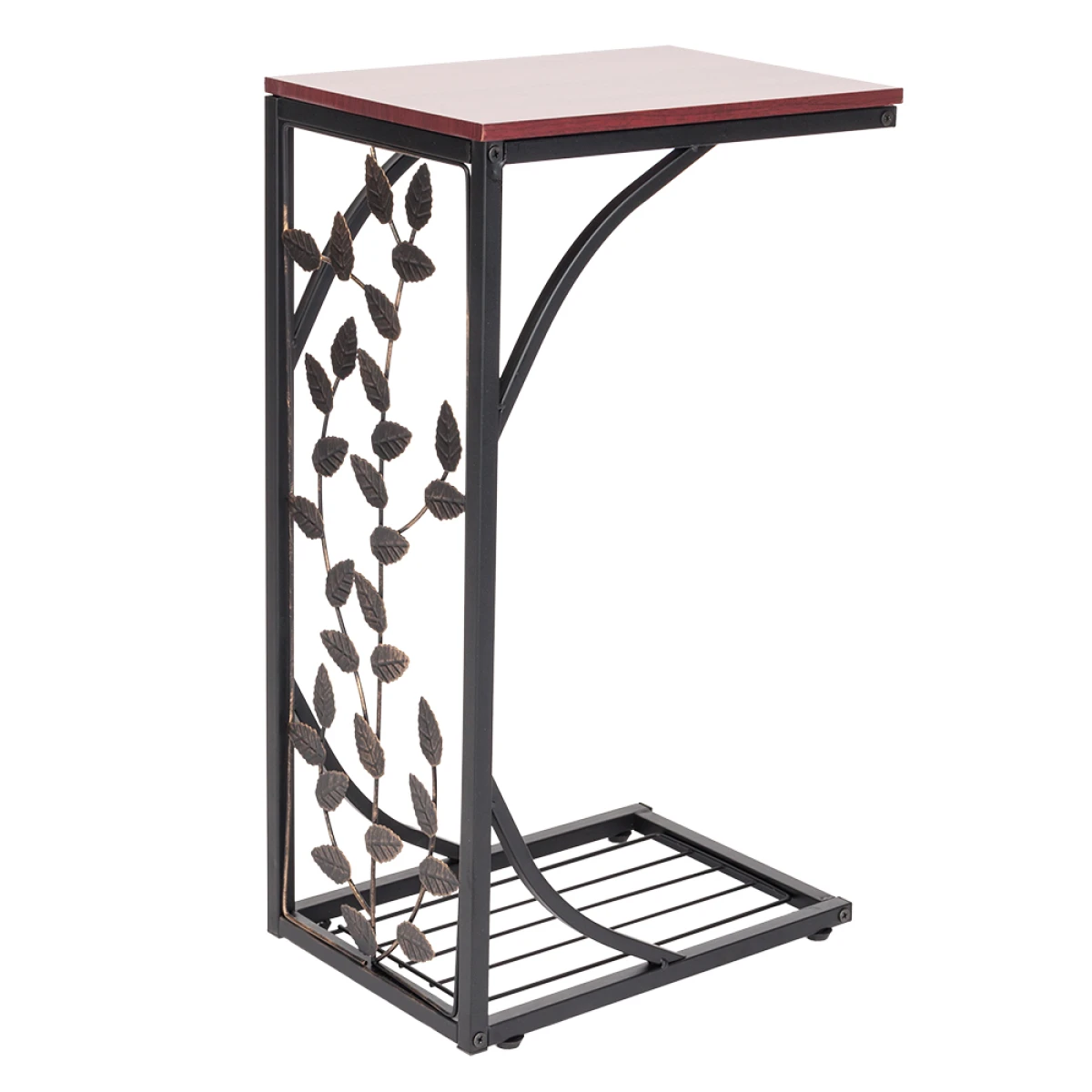 N/A Sturdy Leaf Iron Side Table 54x30.5x21cm Home - Coffee Table